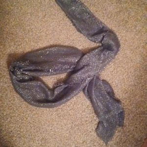 Grey, shiney scarf